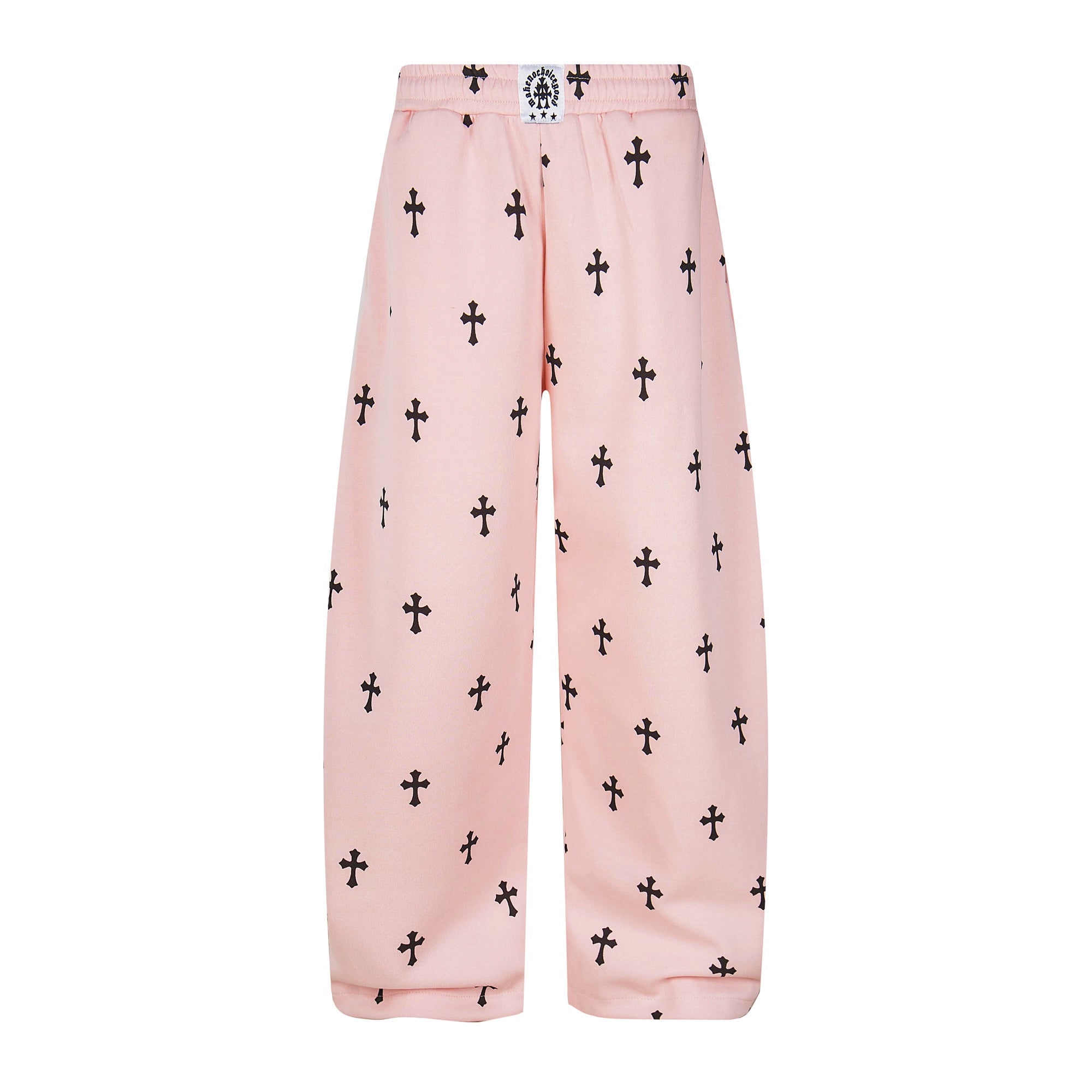 American Retro Cross Print Curved Leg Sweatpants