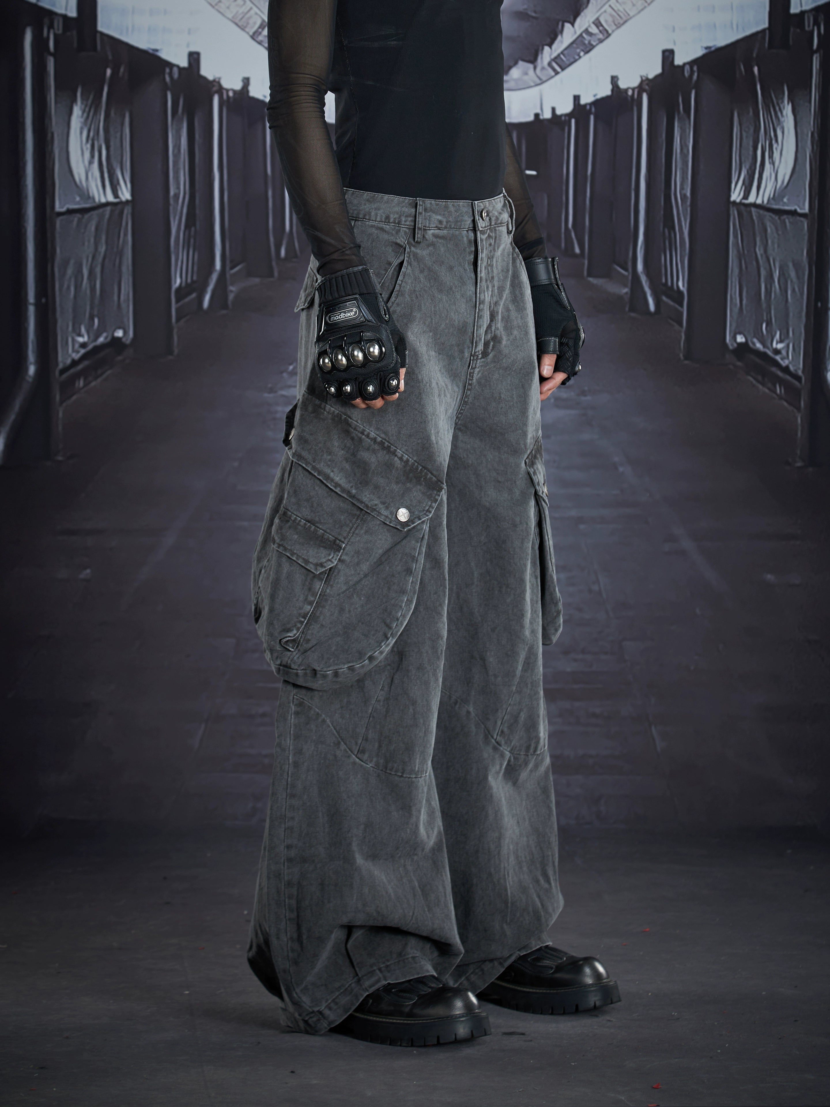 Street Utility Deconstructed Pocket Cargo Pants