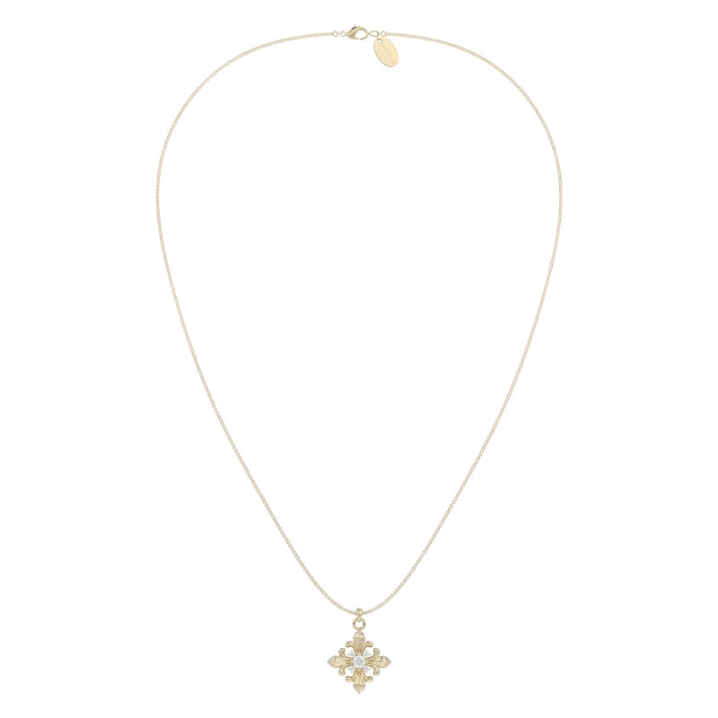 Long Iris Minimalist Chain Necklace