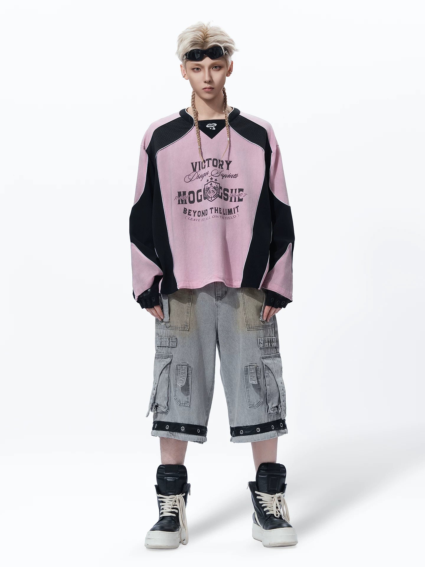 Sanhoostudio Multi Pocket Washed Denim Pants