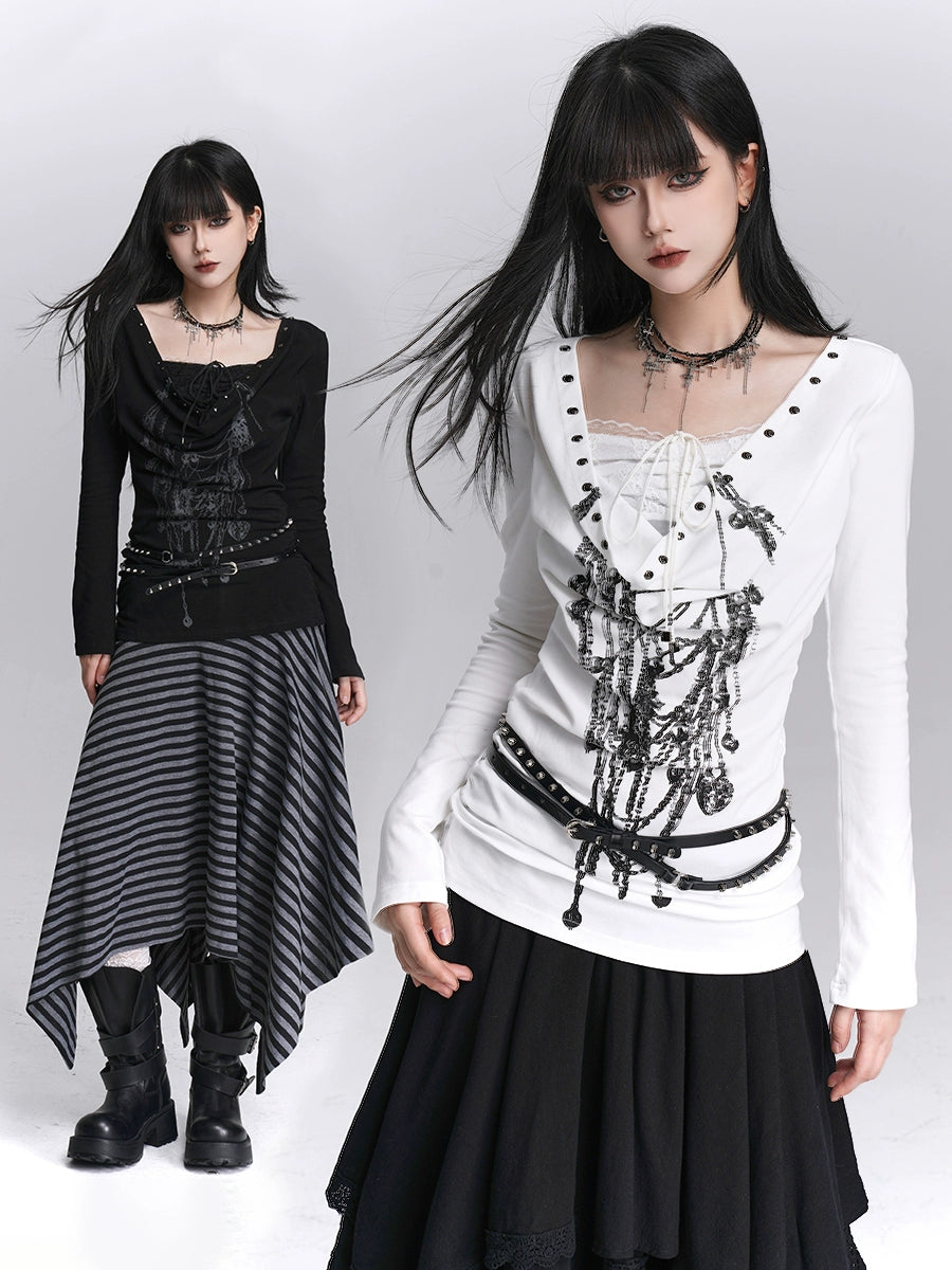 American Style Off-Shoulder Layered Top