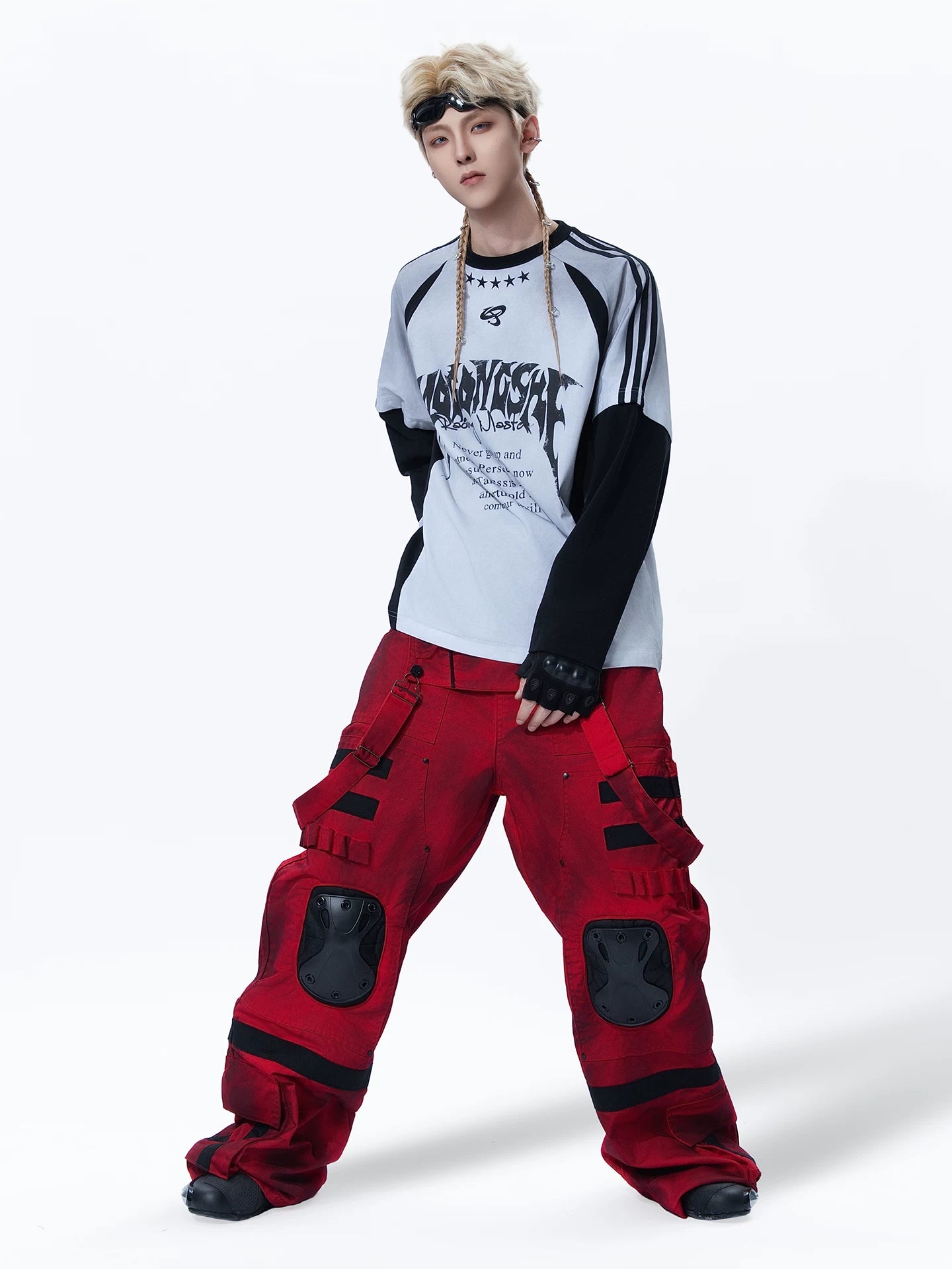 Sanhoostudio Cyberpunk Tactical Cargo Pants