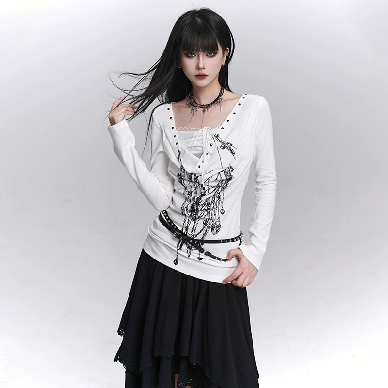 American Style Off-Shoulder Layered Top