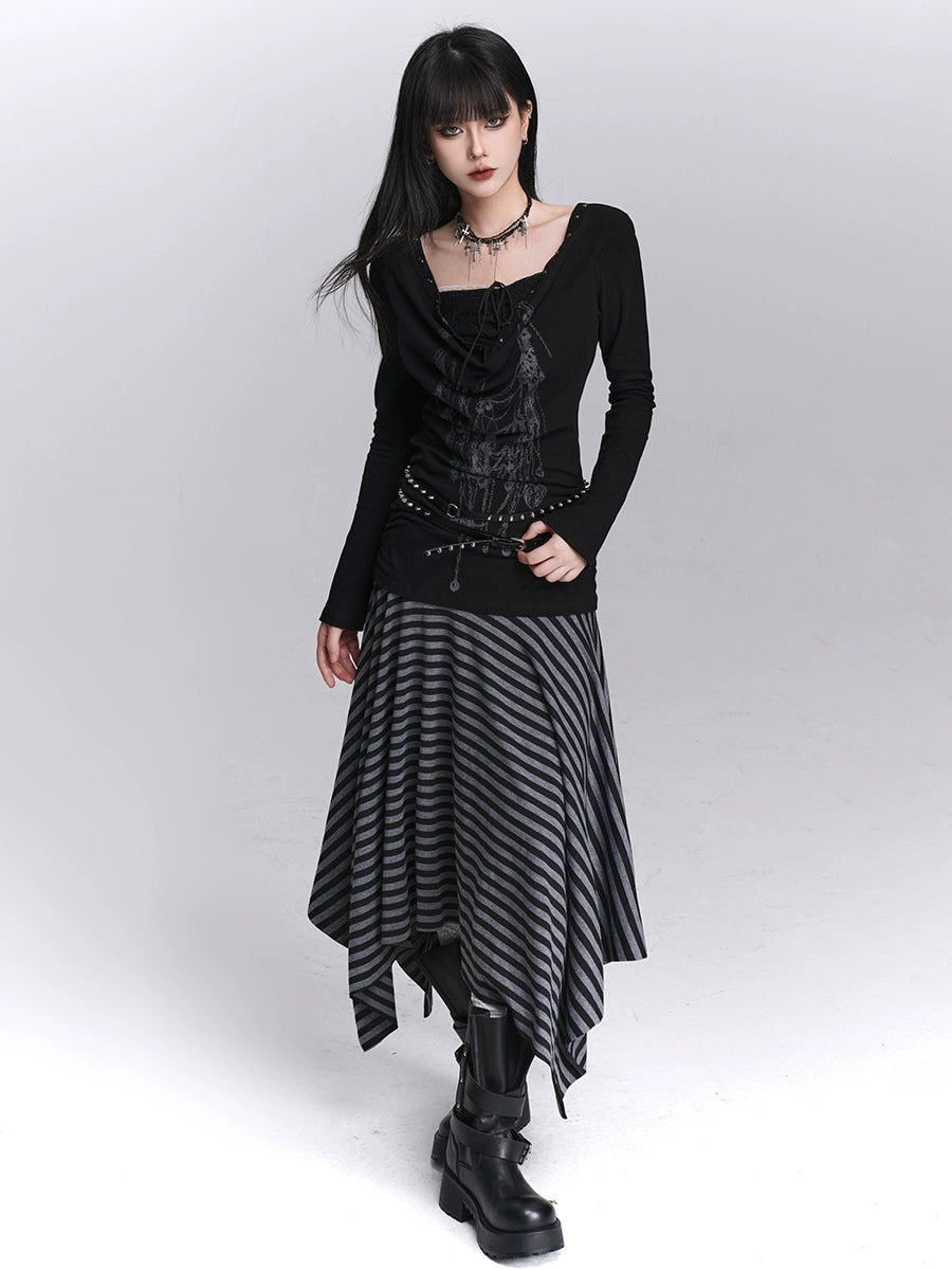 American Style Off-Shoulder Layered Top