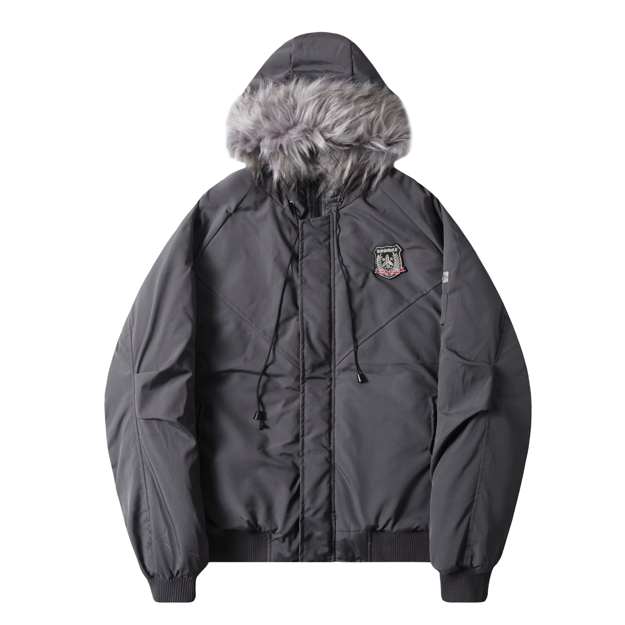 Fur-Hood Utility Parka Designer Winter Coat