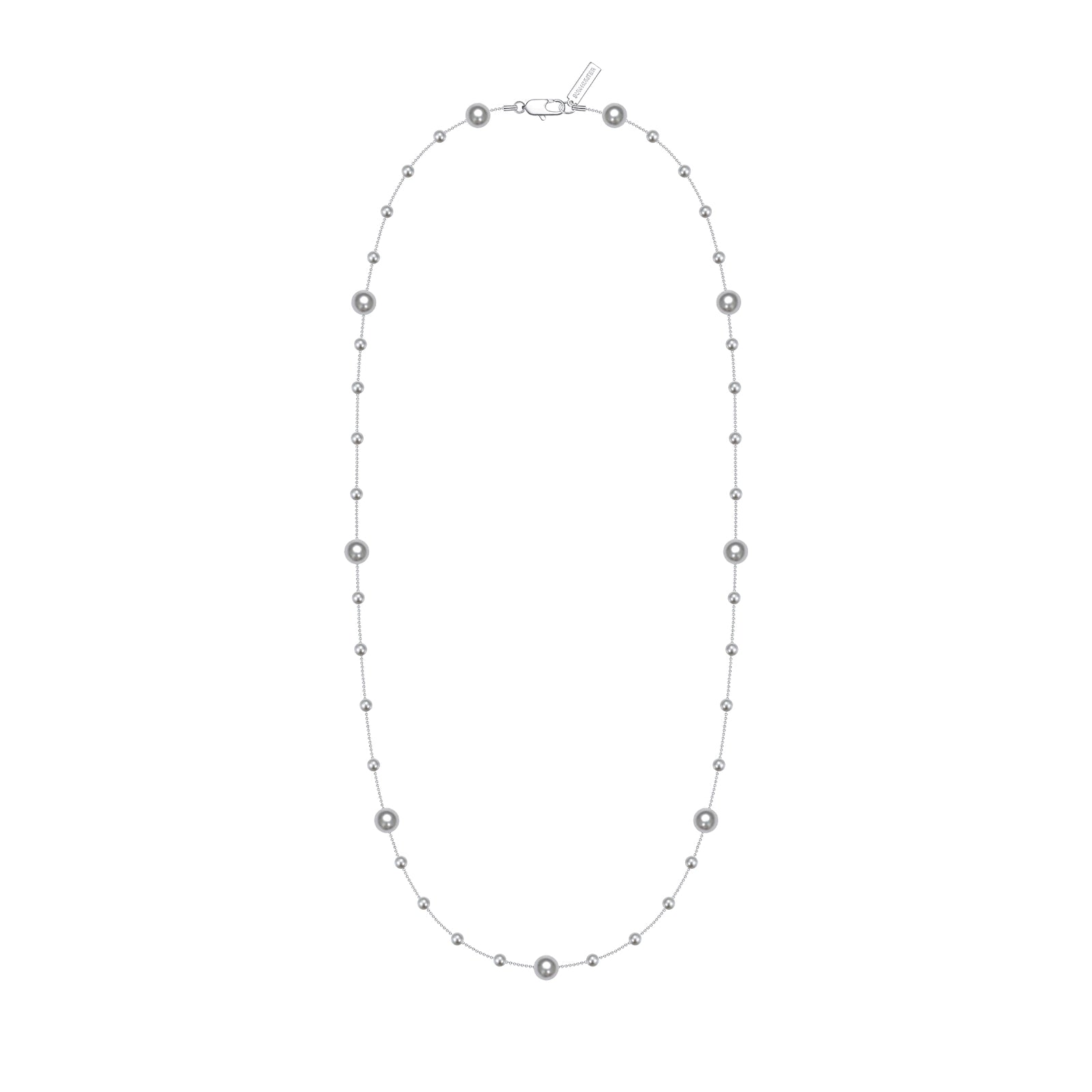 Layered Starlight Pearl Sweater Necklace