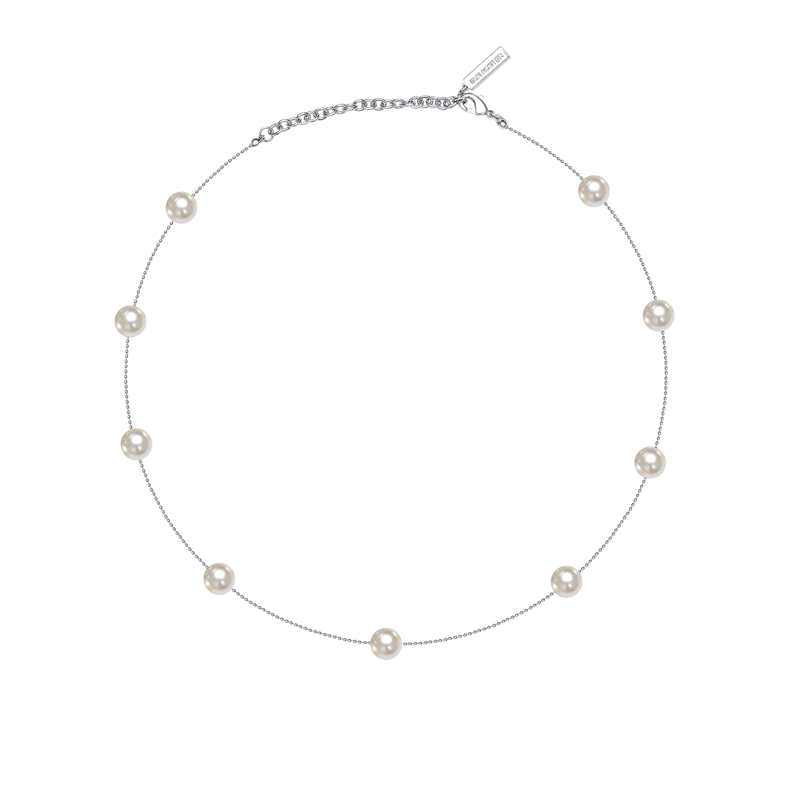 Layered Starlight Pearl Sweater Necklace