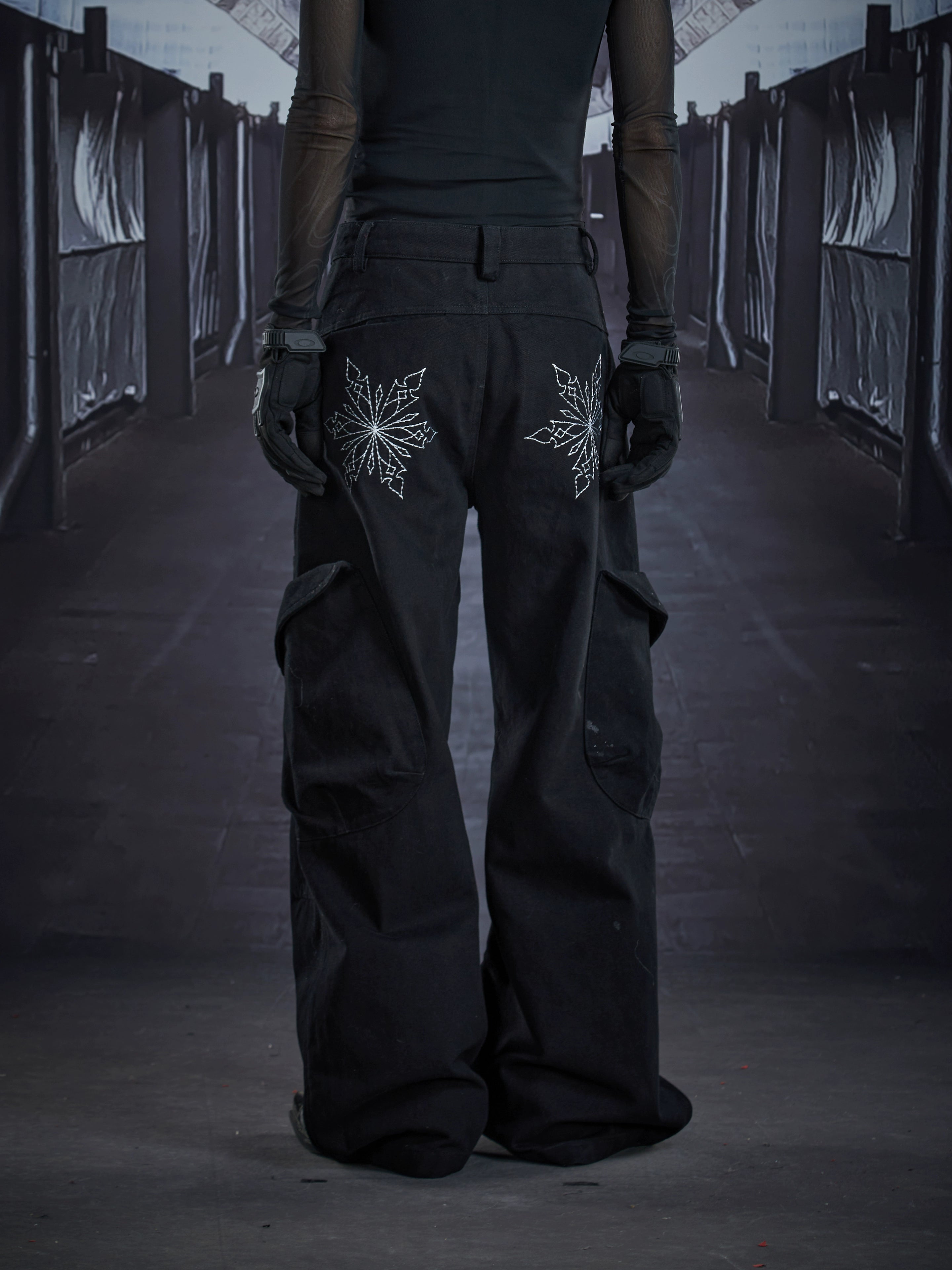 American Street Deconstructed Multi-Pocket Cargo Pants